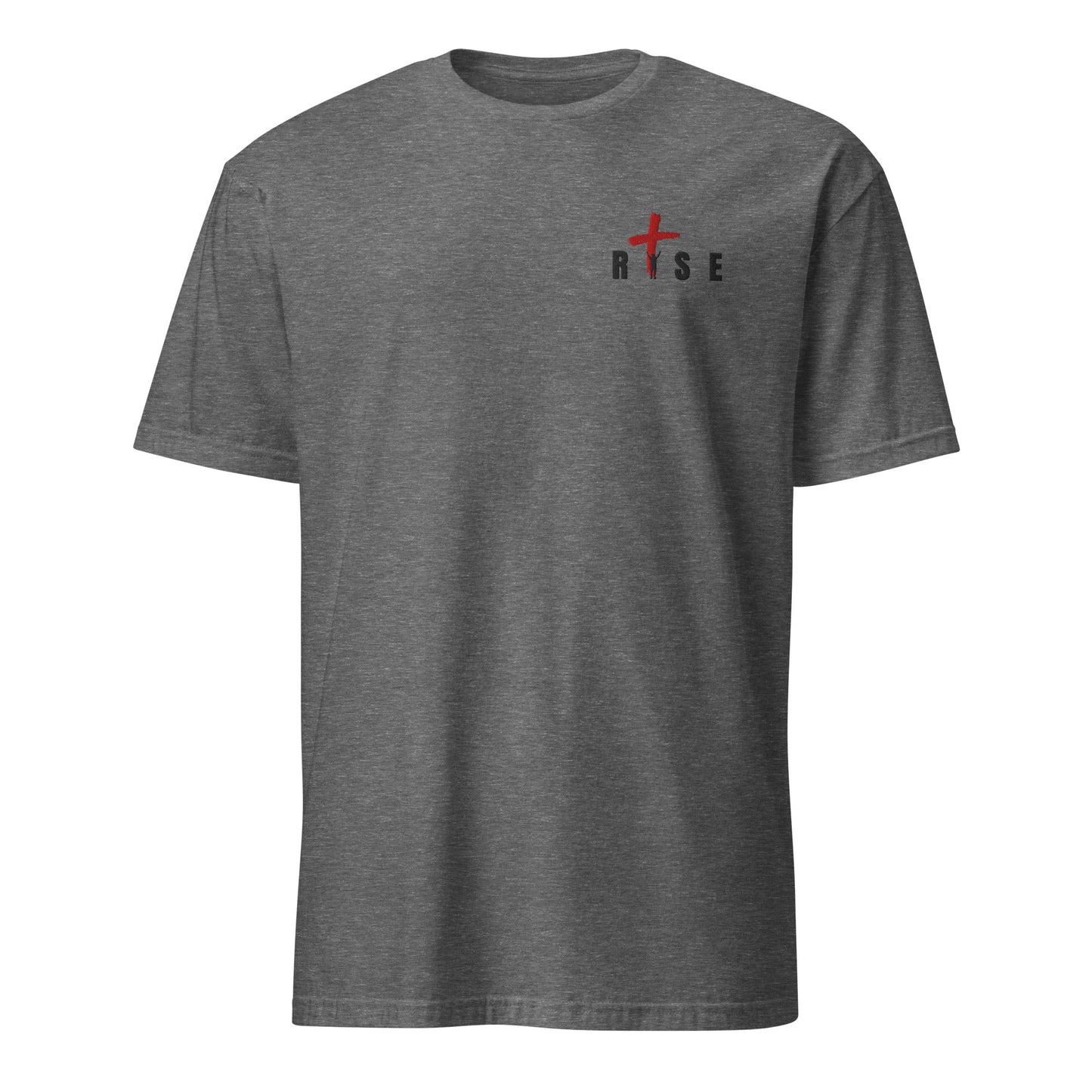 Rise Through Christ in Embroidered Short-Sleeve Unisex T-Shirt