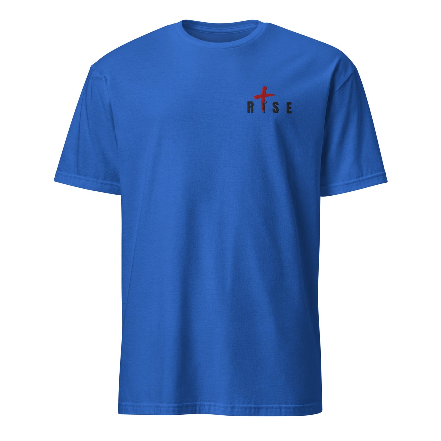 Rise Through Christ in Embroidered Short-Sleeve Unisex T-Shirt