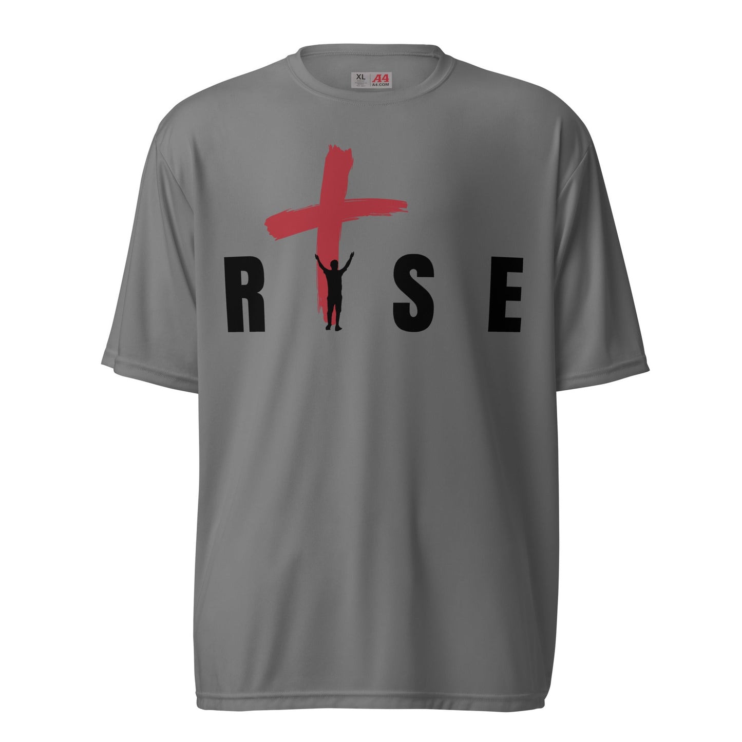 Rise Through Christ in Unisex Performance Crew Neck T-shirt