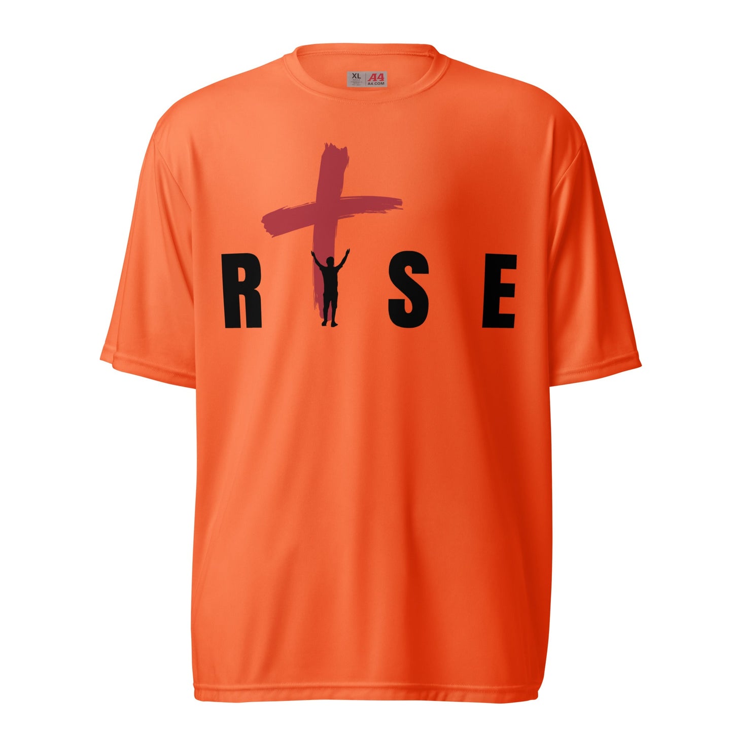 Rise Through Christ in Unisex Performance Crew Neck T-shirt