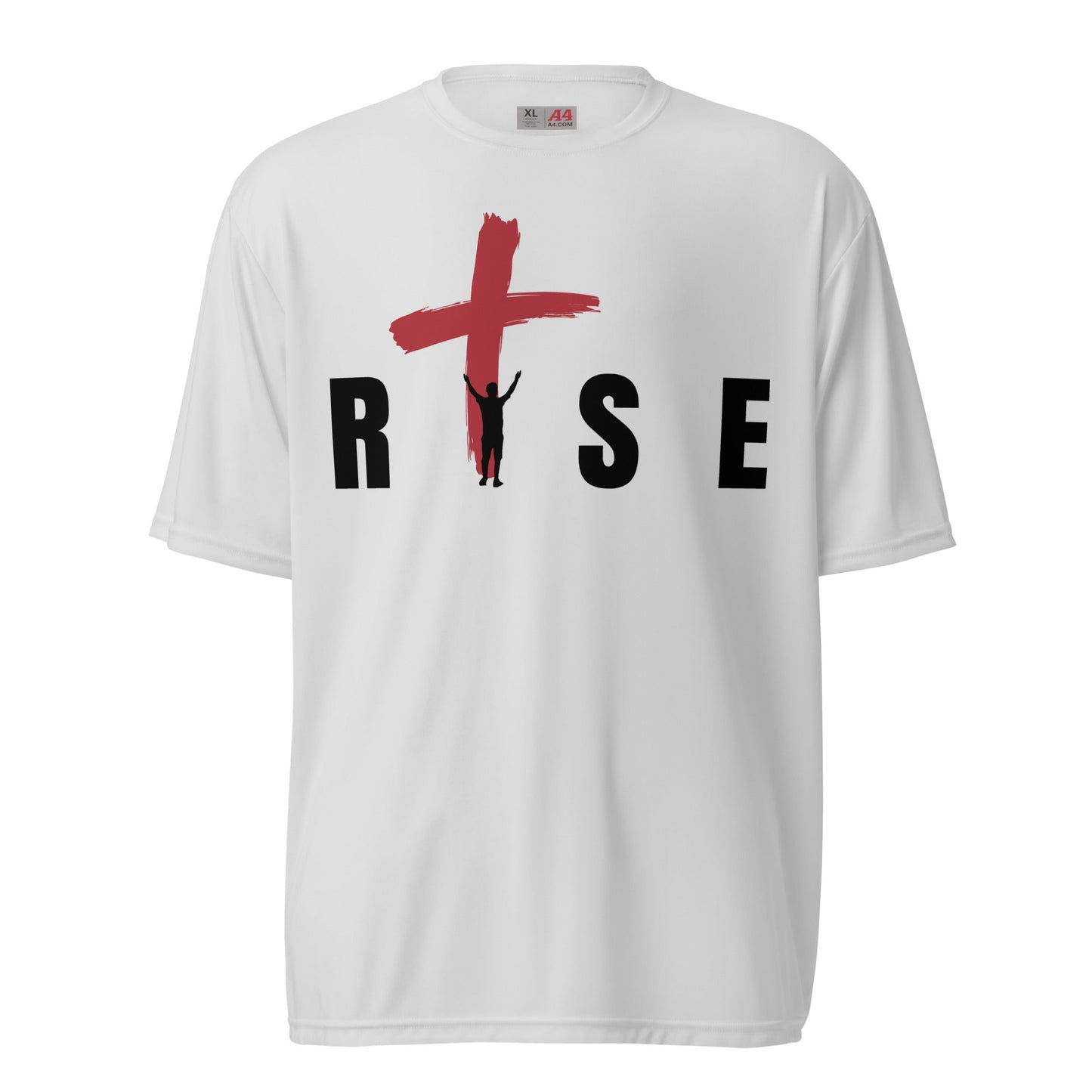 Rise Through Christ in Unisex Performance Crew Neck T-shirt